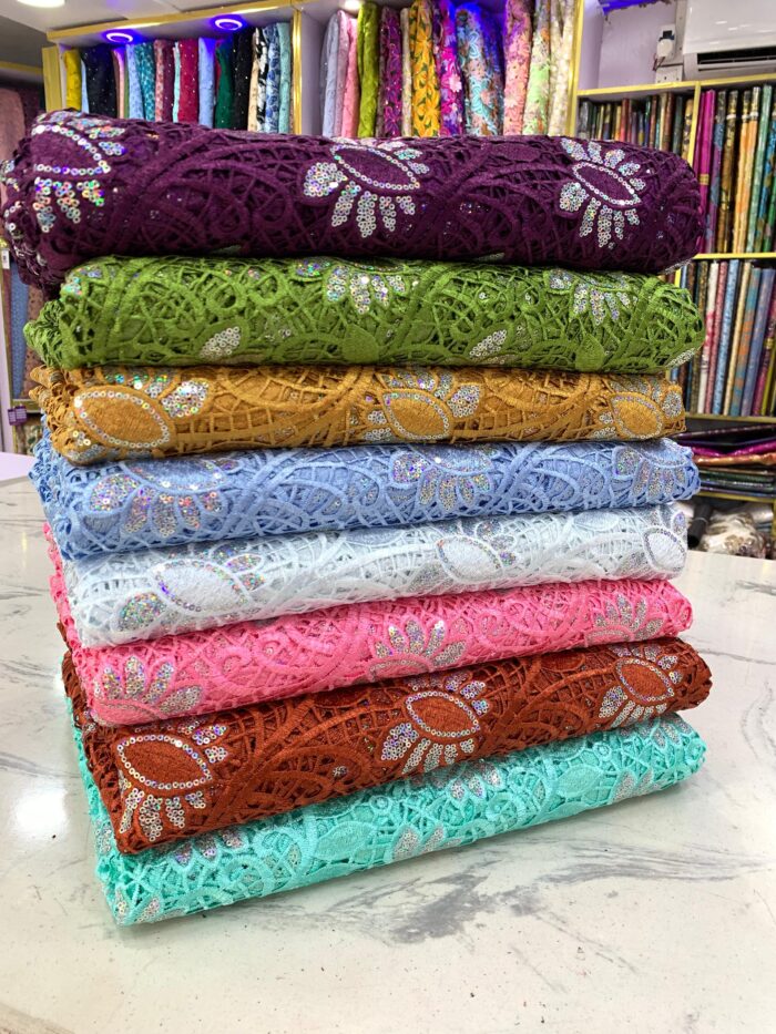 Sequined Guipure fabric - Image 1