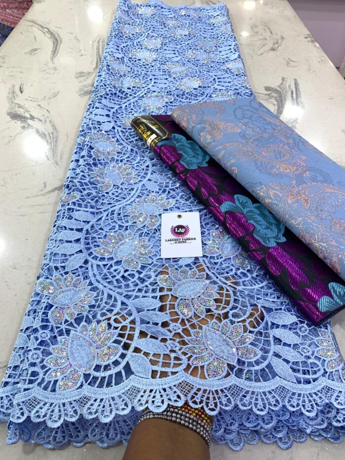 Sequined Guipure fabric - Image 5