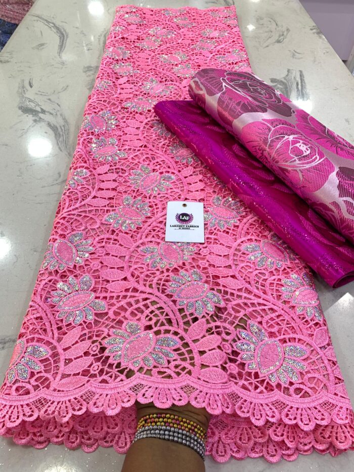 Sequined Guipure fabric - Image 7
