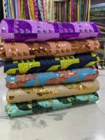 Sequined two tone handcut fabric
