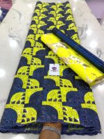 Sequined two tone handcut fabric - Image 4