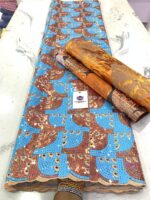 Sequined two tone handcut fabric - Image 5
