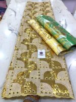 Sequined two tone handcut fabric - Image 6