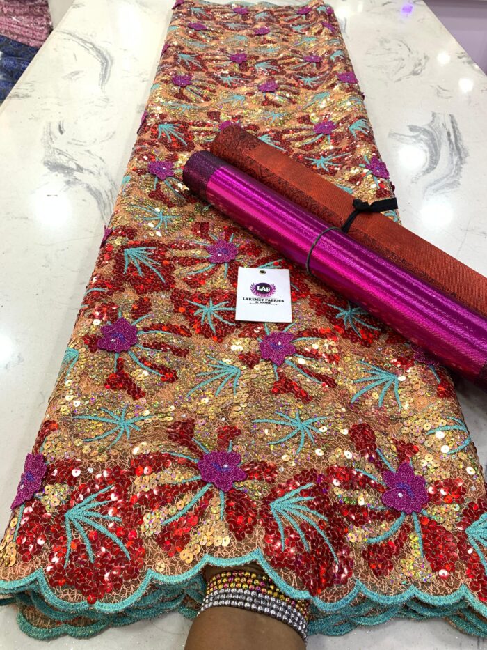 EXCLUSIVE Owambe Sequined Fabric - Image 2