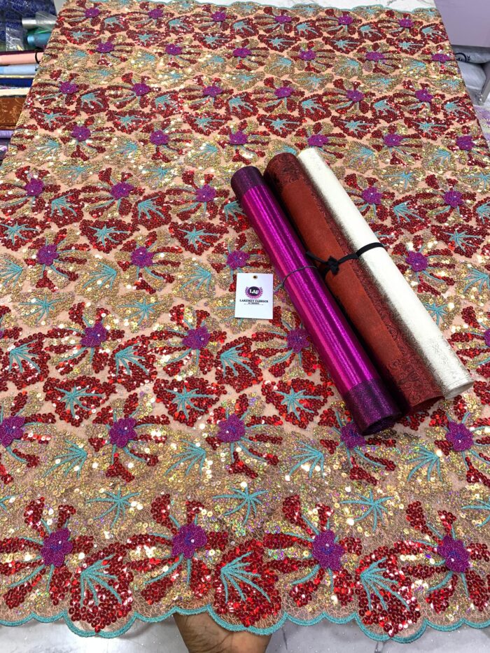 EXCLUSIVE Owambe Sequined Fabric - Image 8
