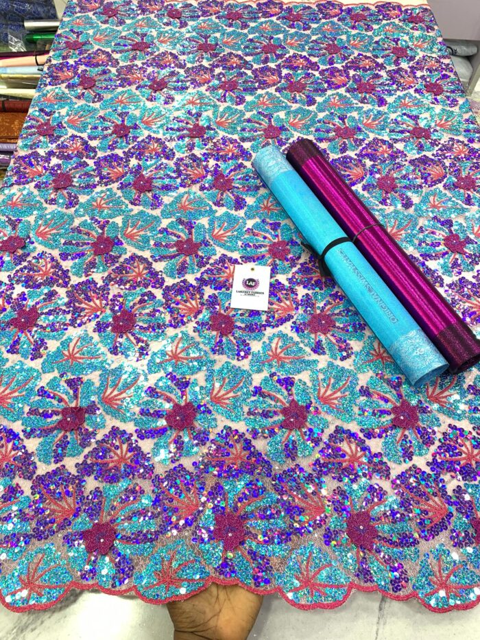 EXCLUSIVE Owambe Sequined Fabric - Image 9