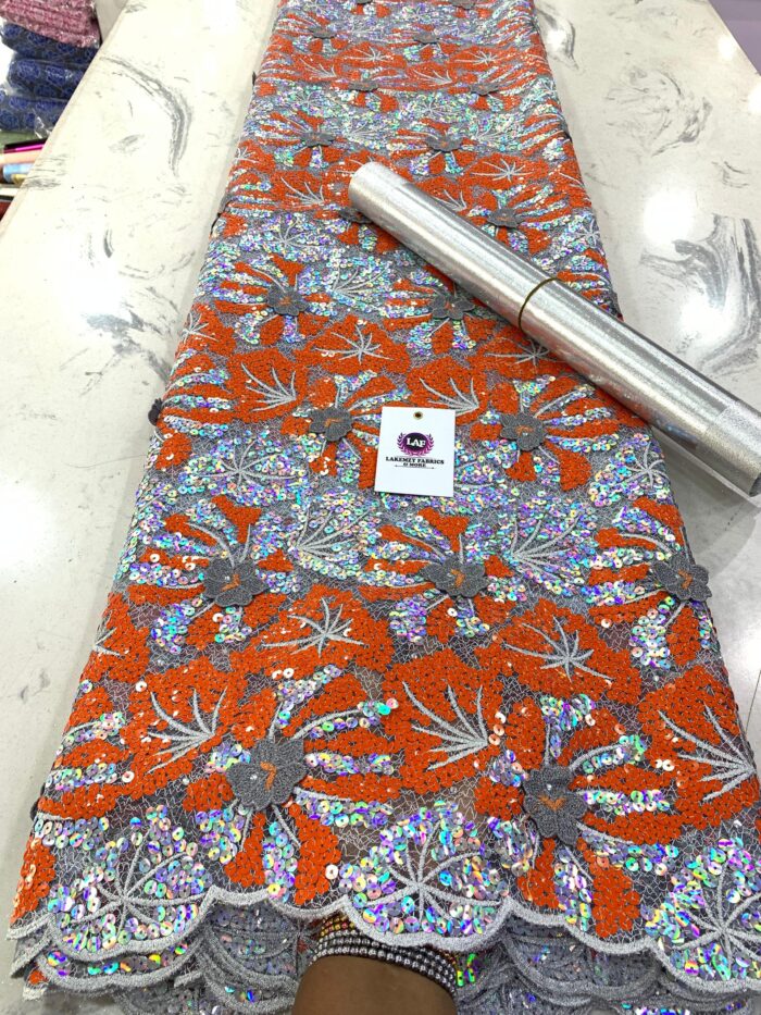 EXCLUSIVE Owambe Sequined Fabric - Image 4