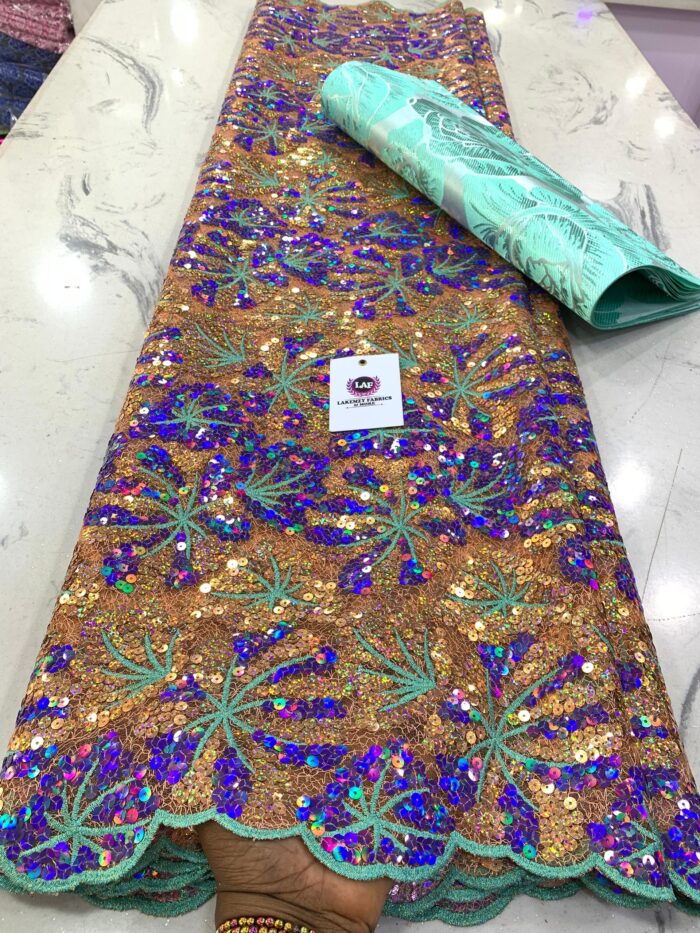 EXCLUSIVE Owambe Sequined Fabric - Image 5