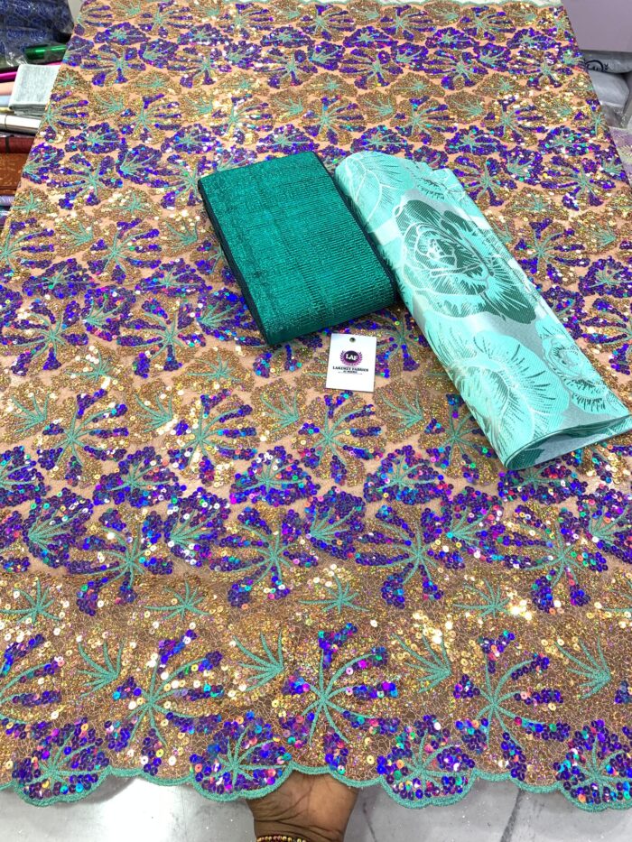 EXCLUSIVE Owambe Sequined Fabric - Image 7