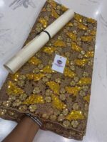 Sequined guipure lace